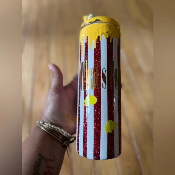 Popcorn tumbler cup 20 Ounce What’s Popping 3D Faux Popcorn Lid Steel - Picture 6 of 6